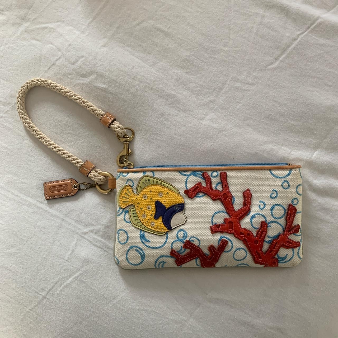 coach fish wristlet