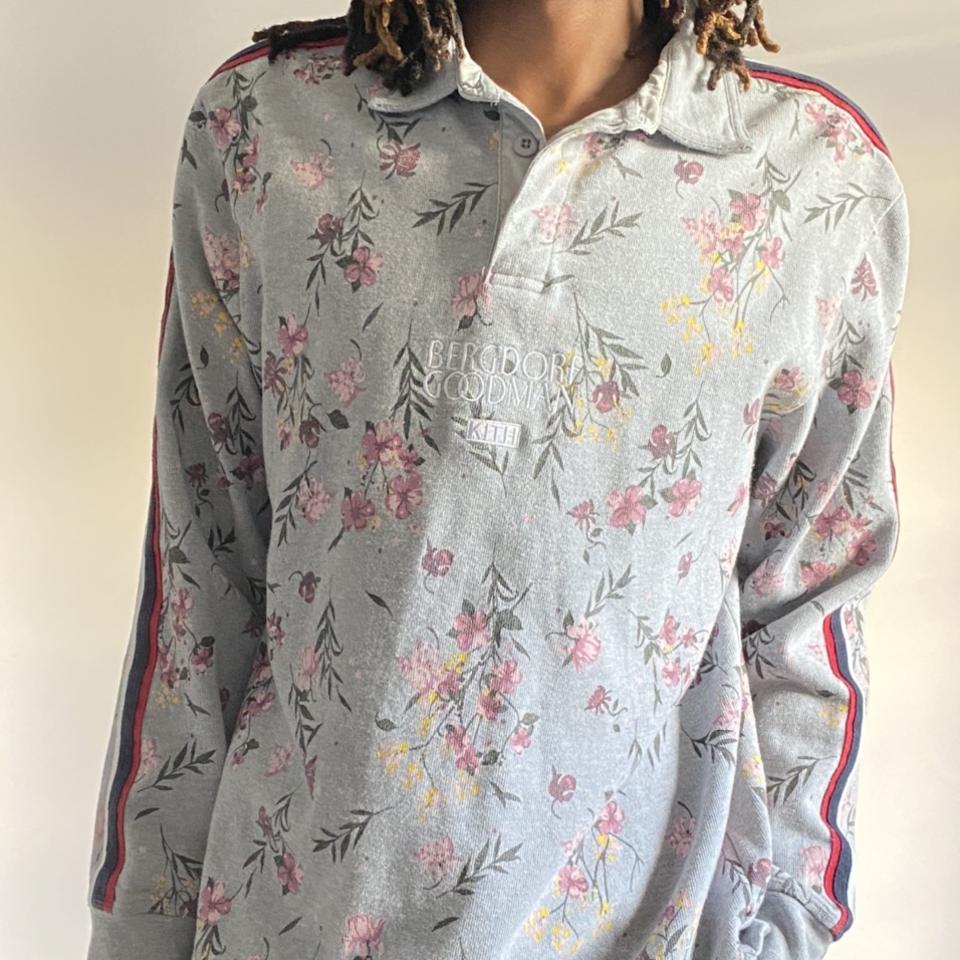 KITH Bergdorf Goodman Floral Rugby Shirt | hartwellspremium.com