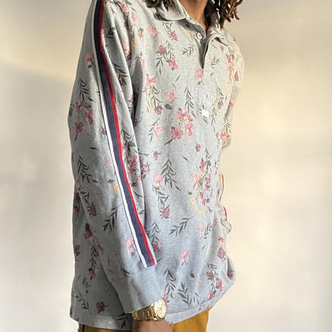 Kith x Bergdorf Goodman Gray Floral Rugby #kith...