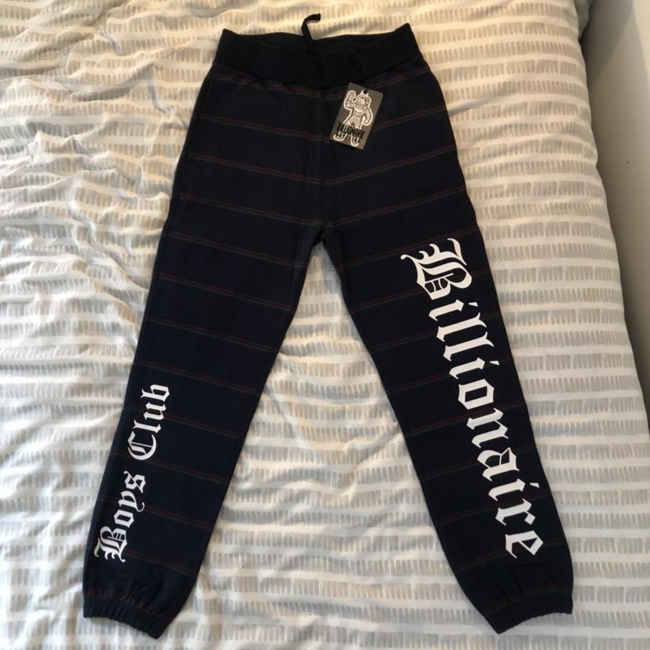 Billionaire boys club striped sweatpants tracksuit... Depop