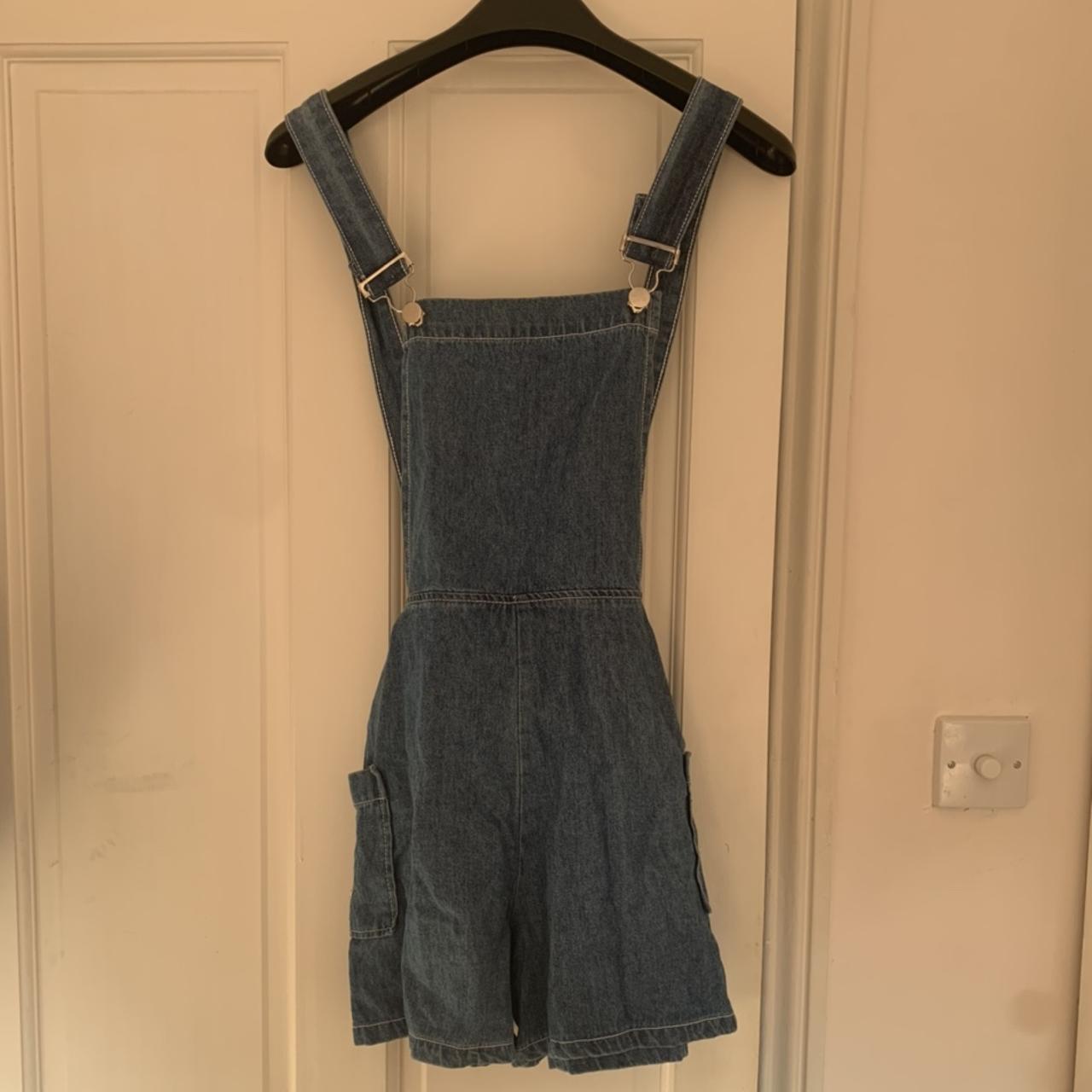 Cute vintage dungaree shorts perfect for... - Depop