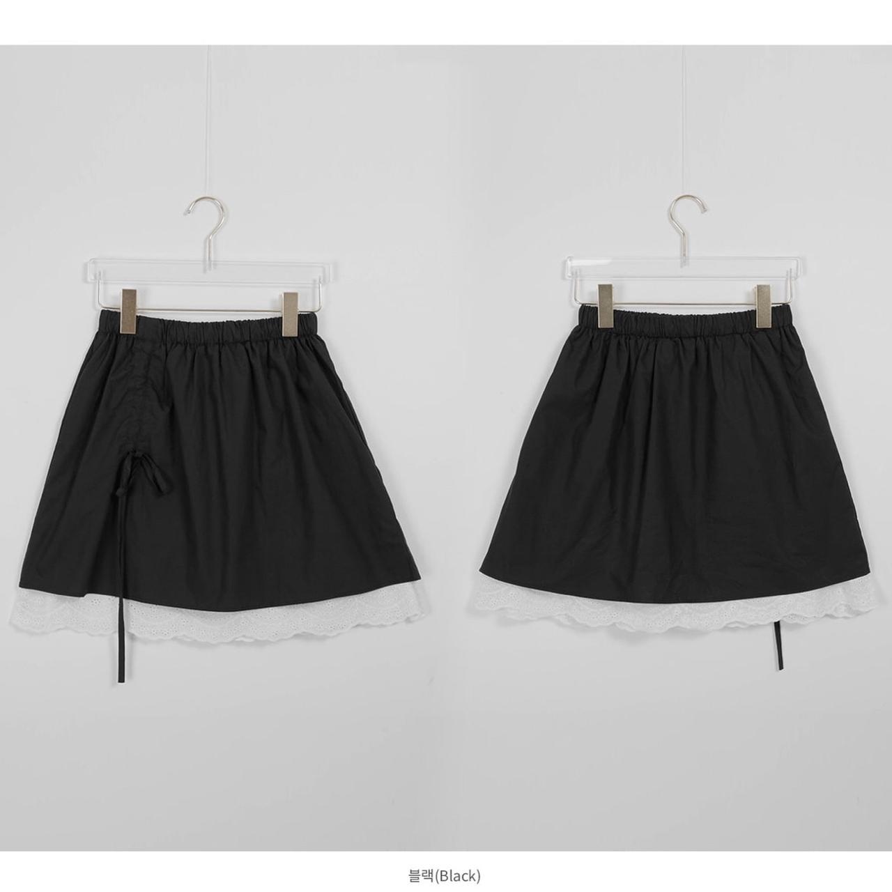 Stylenanda Women's Black and White Skirt