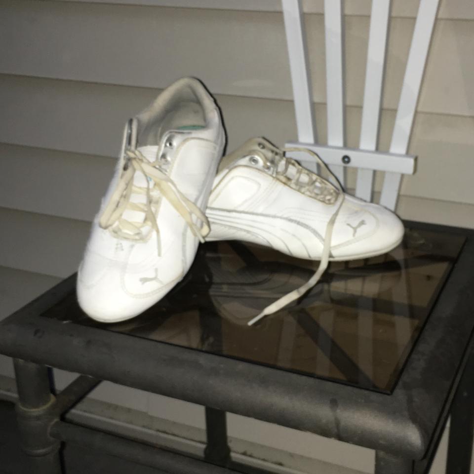 white puma cheer shoes