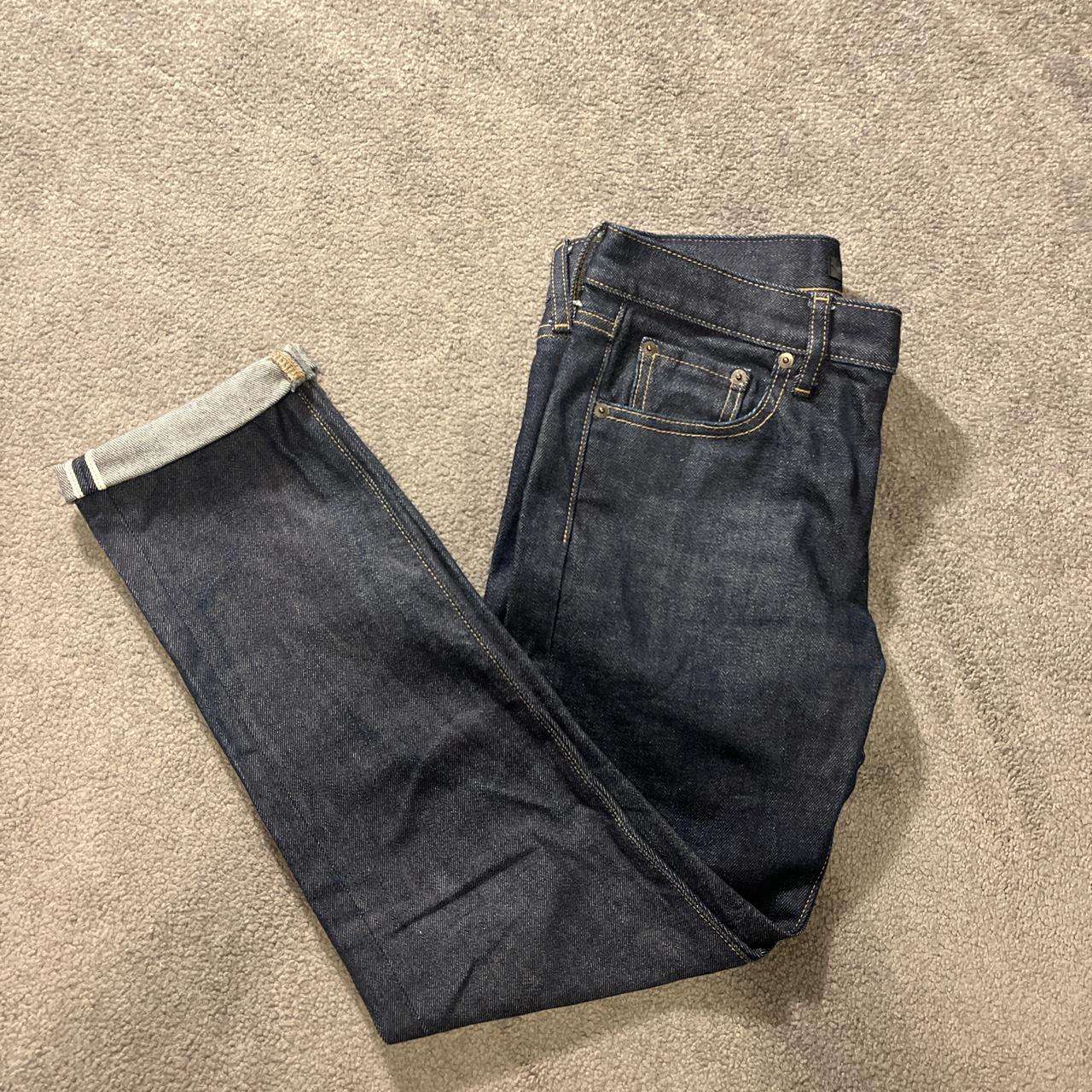 Uniqlo selvedge denim jeans. Were a 30W 32L but I... - Depop