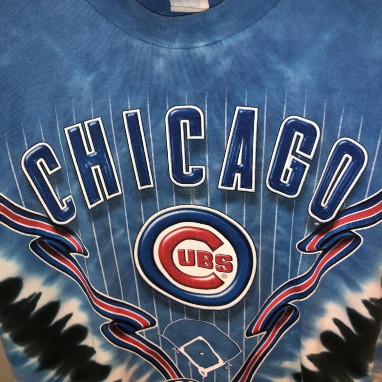 VTG Cubs Tie-Dye Shirt🐻🍄 Printed on 'Lee' Shirt - Depop