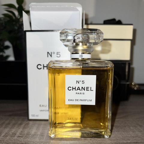 Chanel N°5 Eau De Parfum Spray. 100ml. Used - Depop