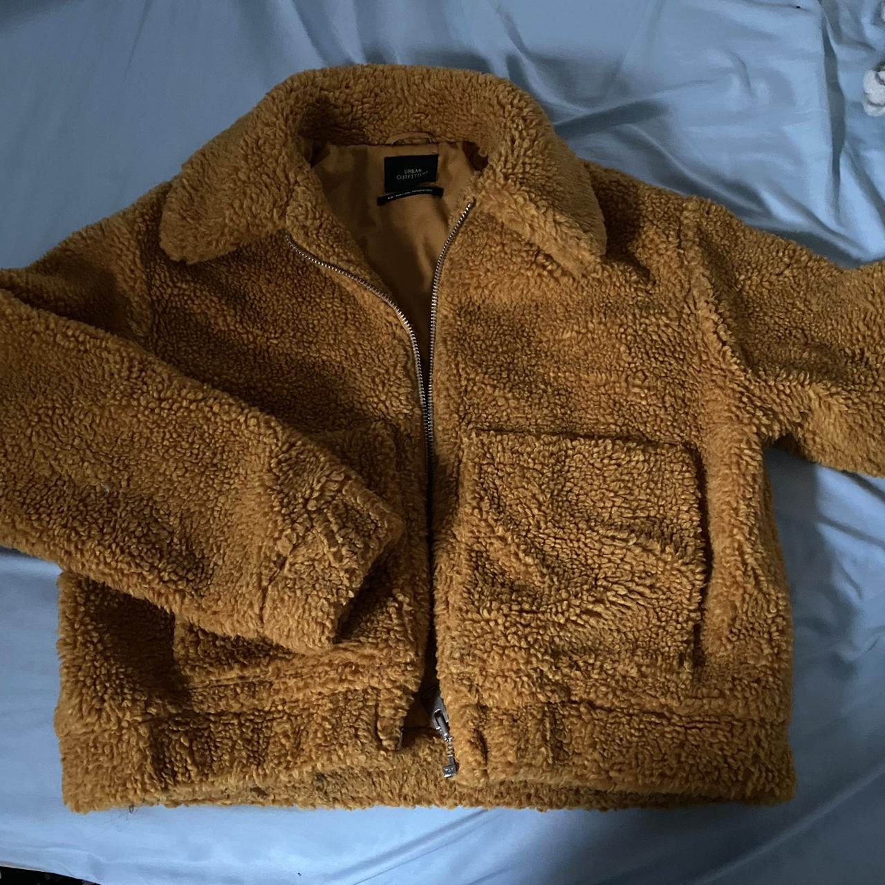 Mustard teddy bear coat from urban! Good condition... Depop