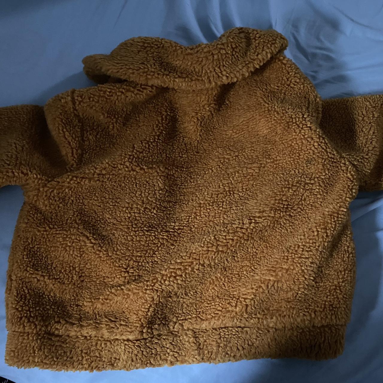 Mustard teddy bear coat from urban! Good condition... Depop