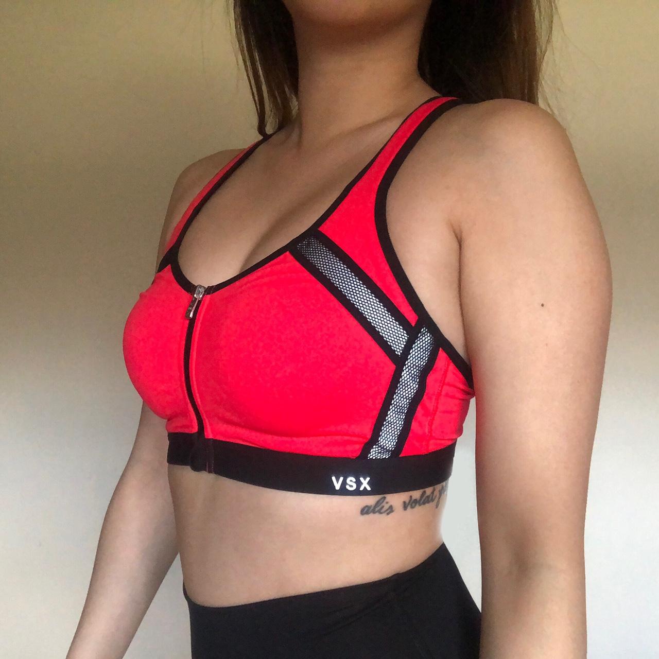 Victoria’s Secret Zipper Front Sports Bra, • Size