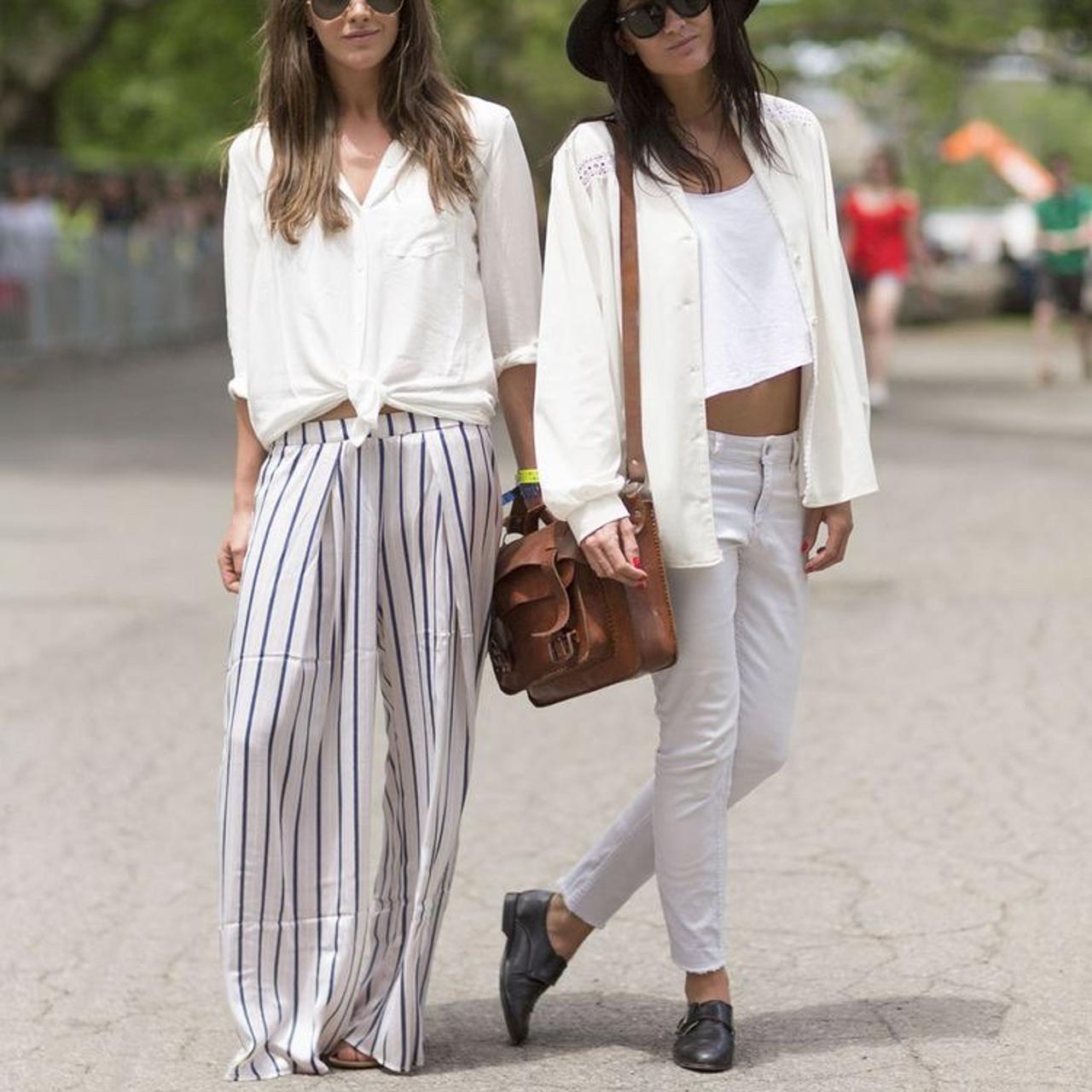 H&M striped palazzo trousers. Brand new with tags.... Depop