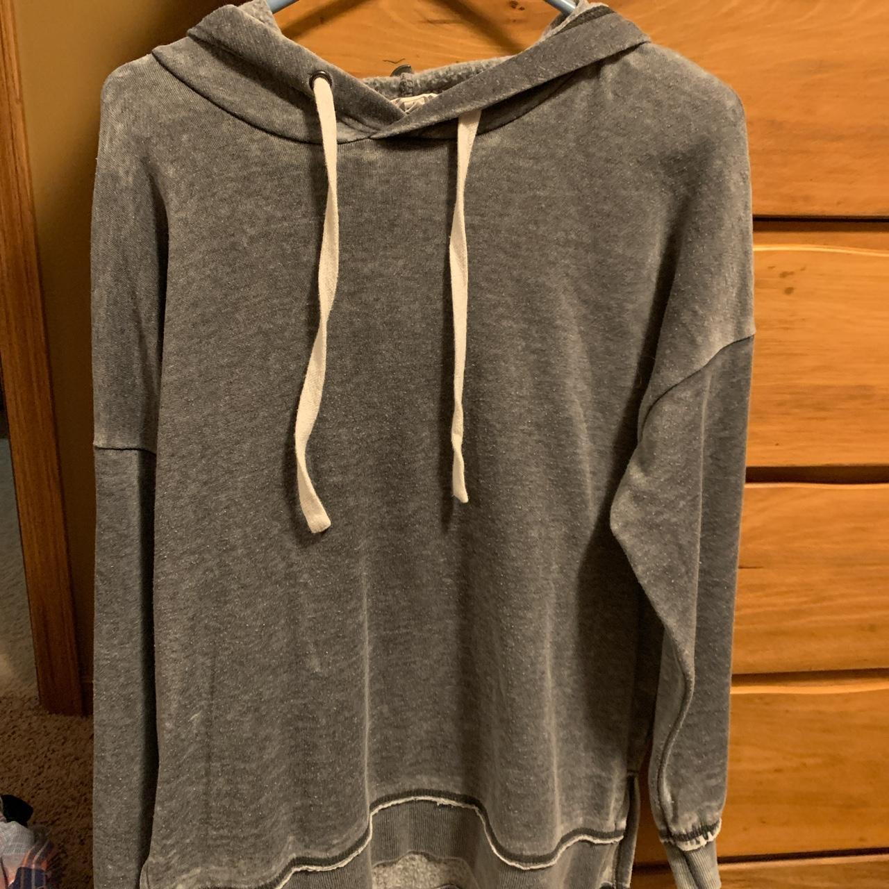 Hippie rose ultra soft grey hoodie for women size small - Depop