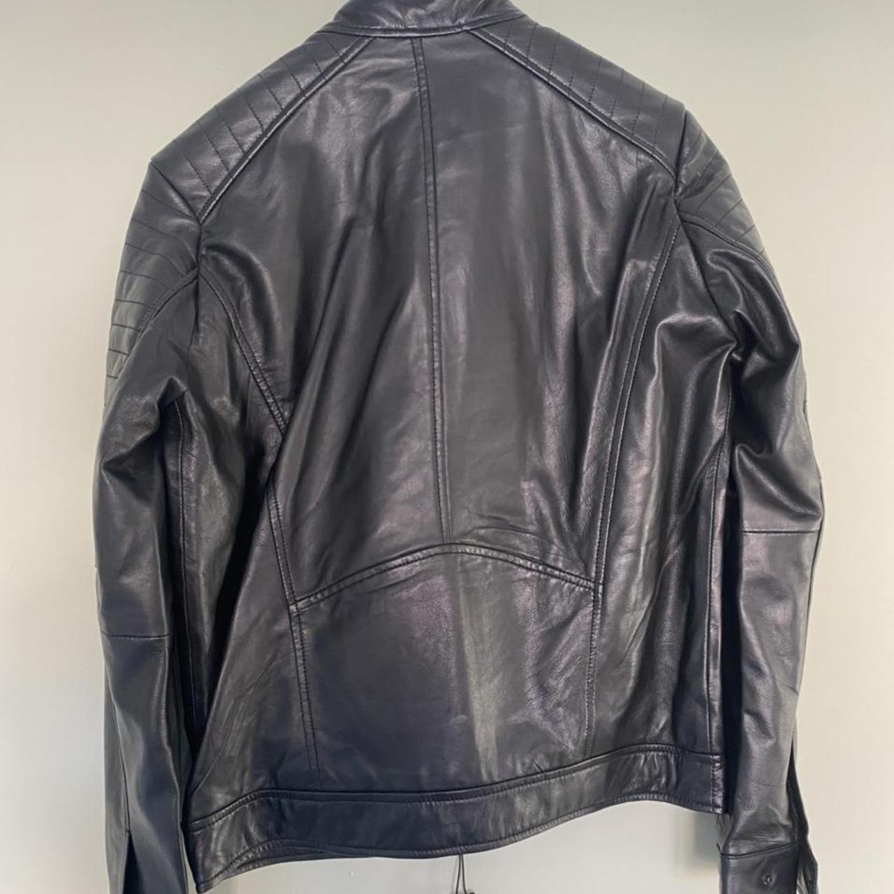 Barneys original men’s leather jacket - NEVER... - Depop