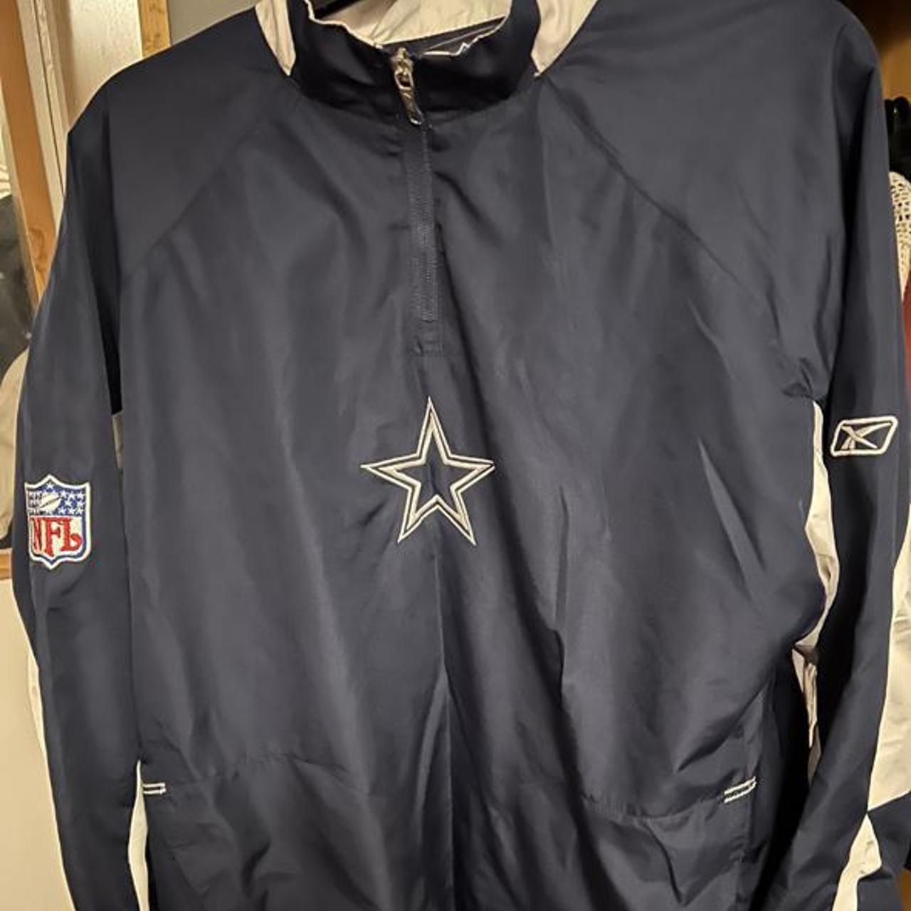 Authentic vintage Dallas cowboys rain jacket. Thin - Depop