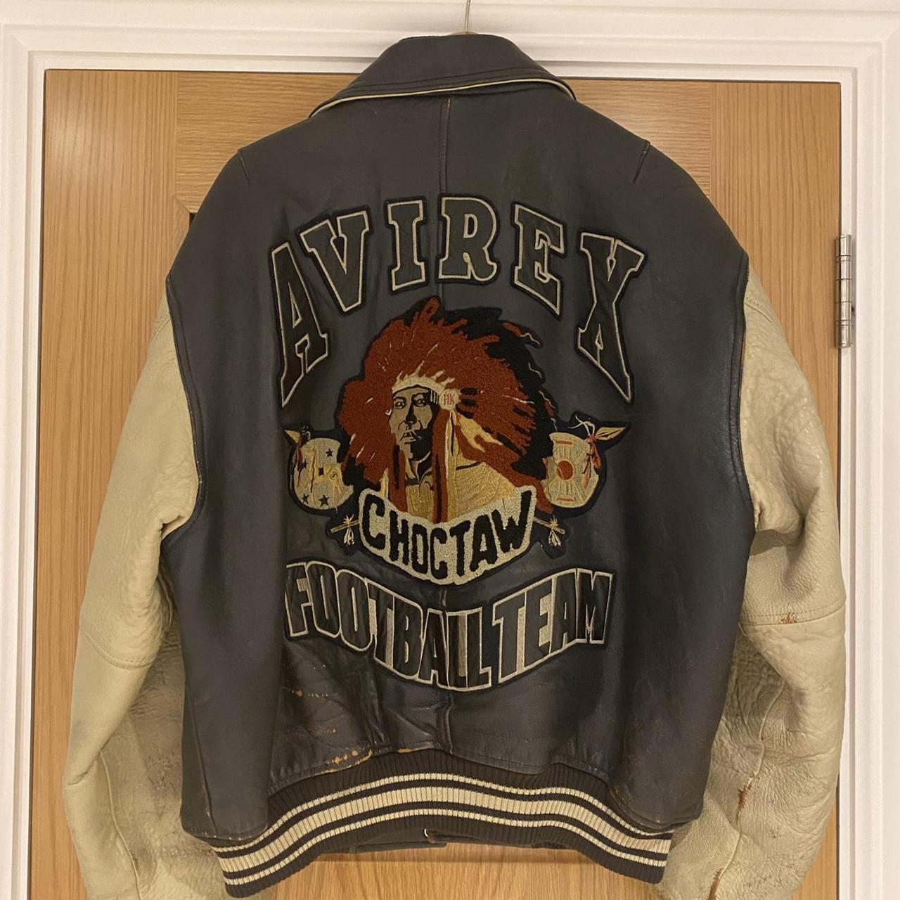 incredible Avirex varsity jacket, not rushing to... - Depop