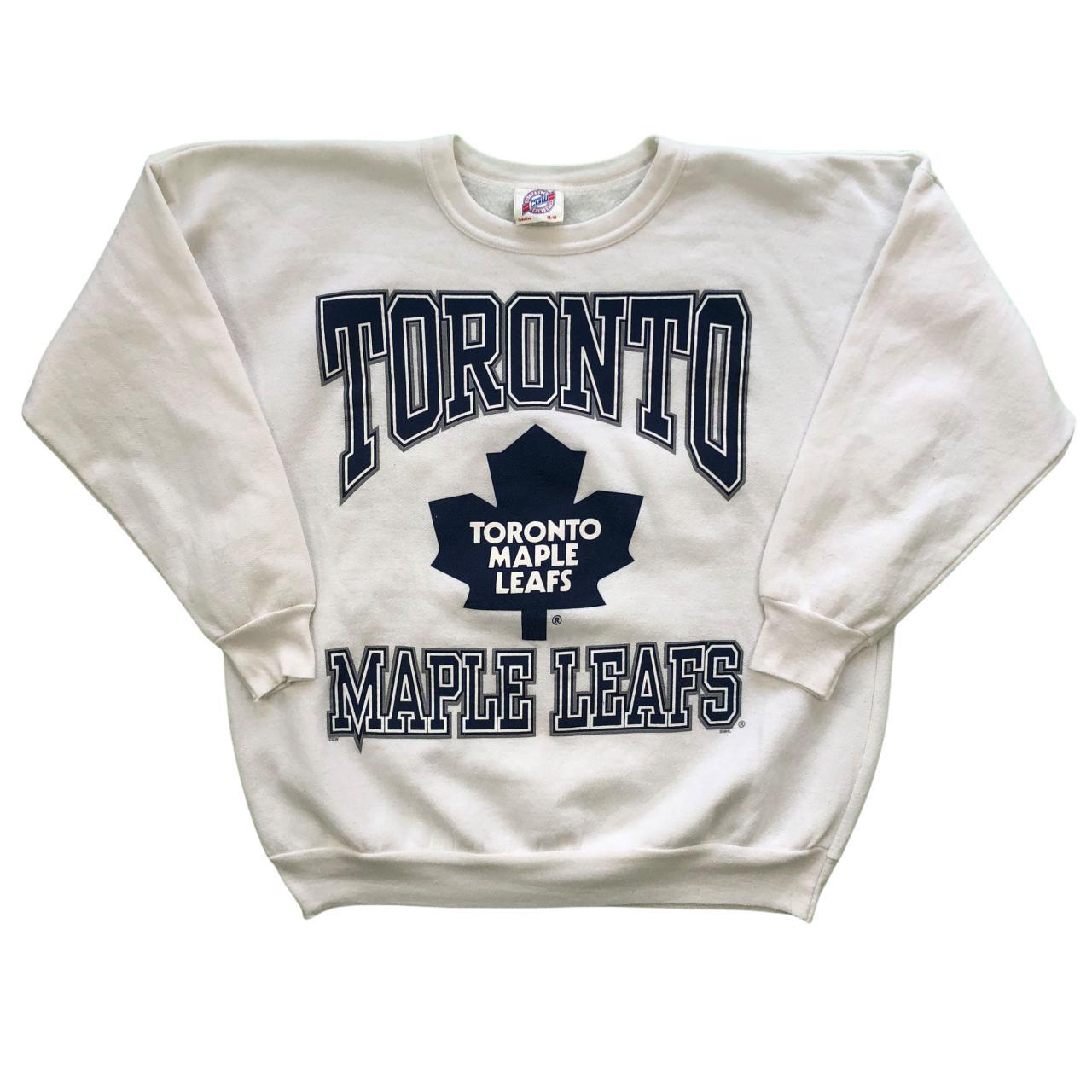 Vintage 90’s Toronto Maple Leafs Pullover Jumper... - Depop