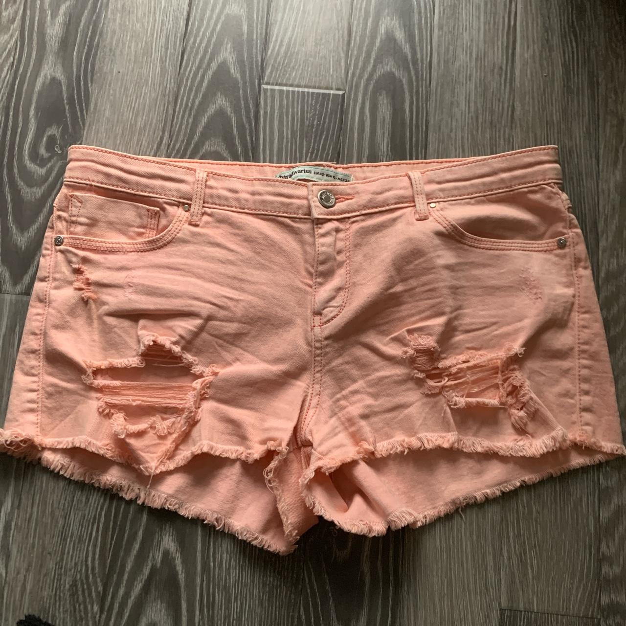 Peach sales denim shorts