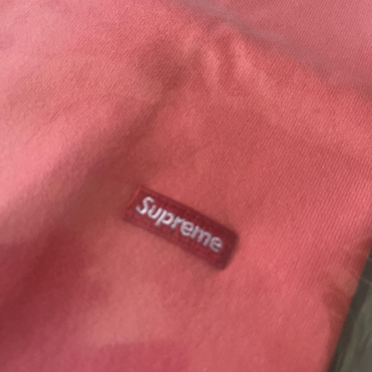 SUPREME Small Box Logo Tee in Bright Coral. Brand... Depop