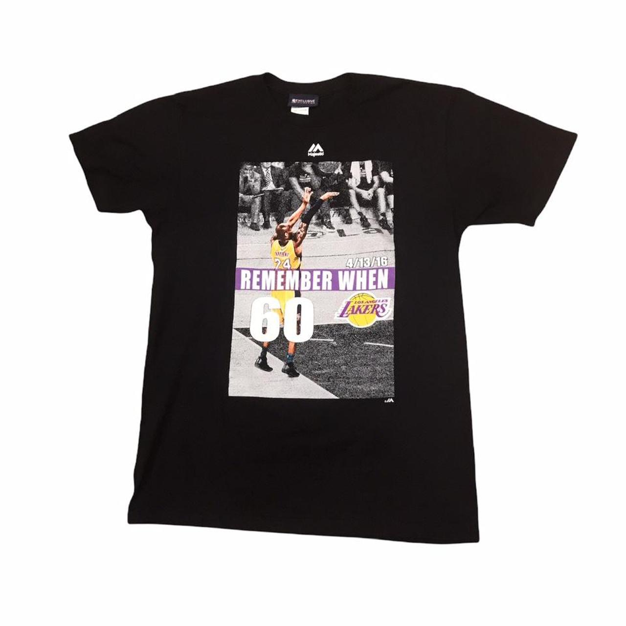 kobe bryant memorial shirt staples center