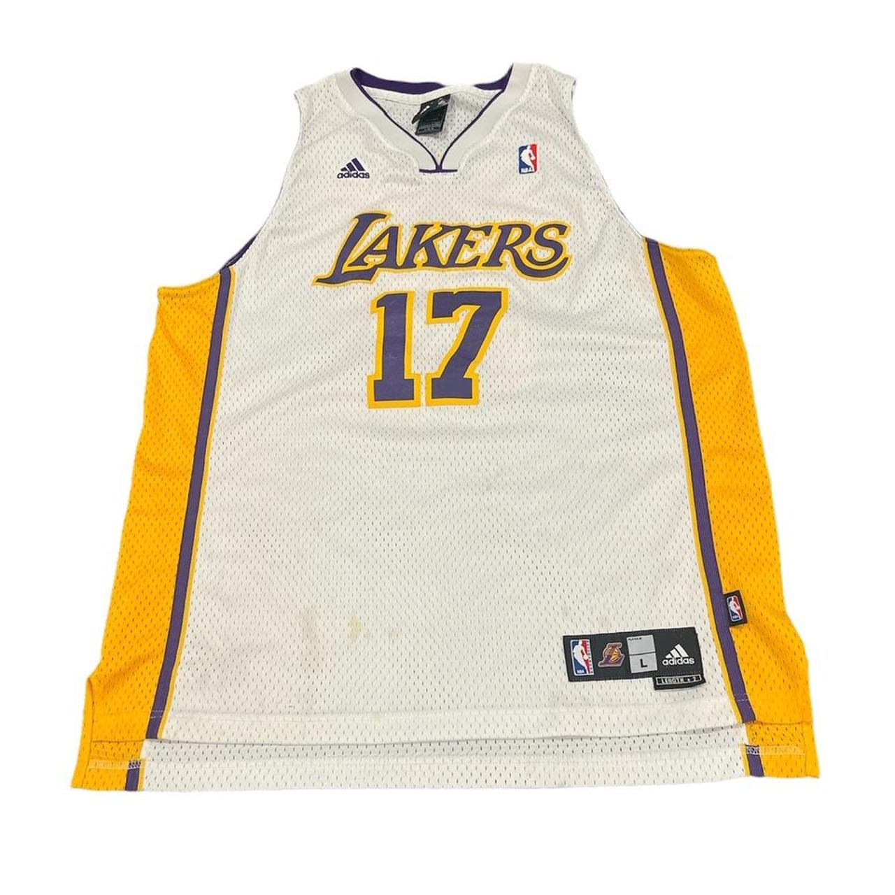 Adidas Lakers Bynum Jersey - Size large - Some - Depop