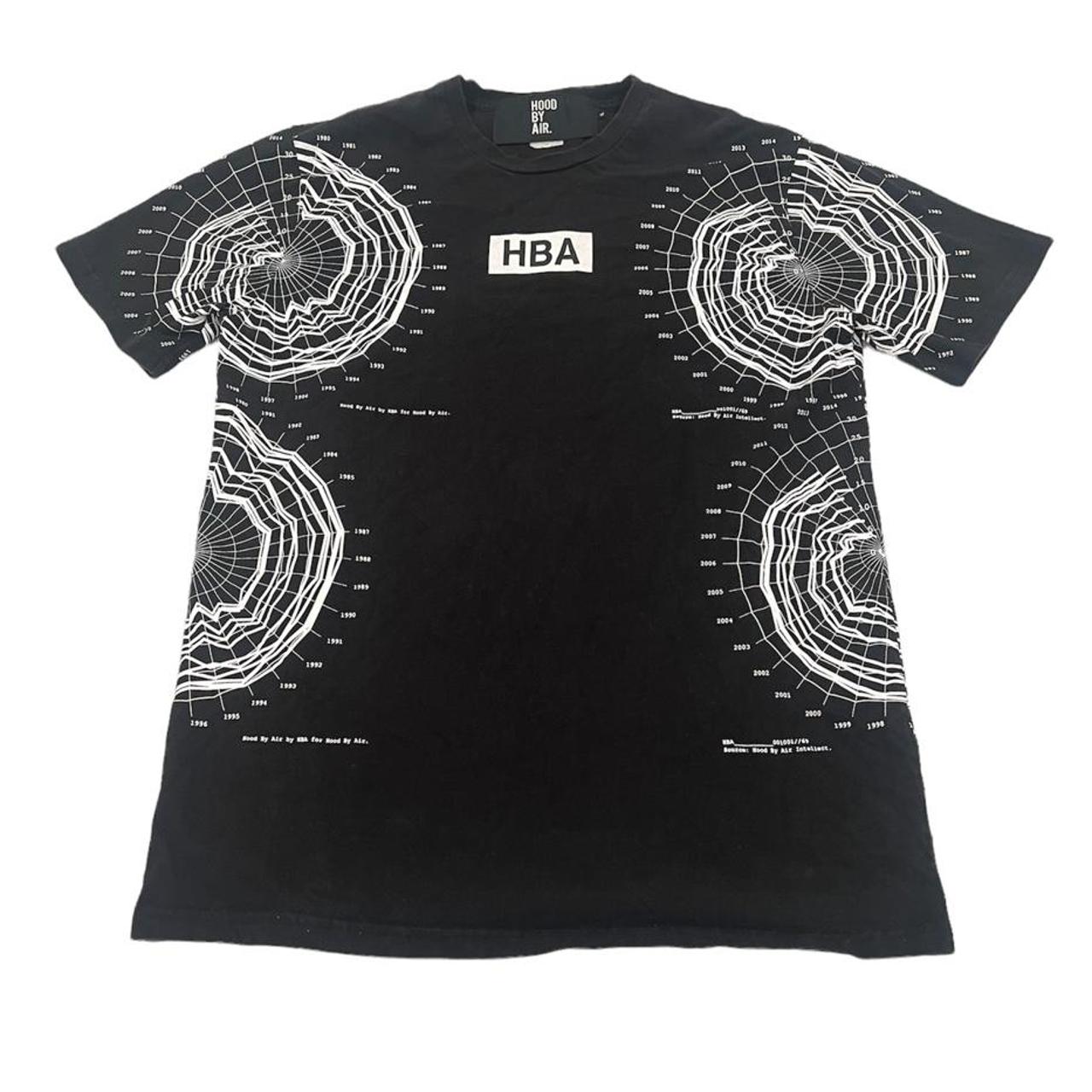 Hood By Air Men's Black and White T-shirt