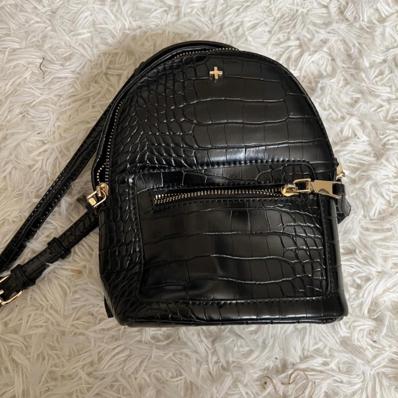 PP BLACK CROC MINI BACKPACK good condition