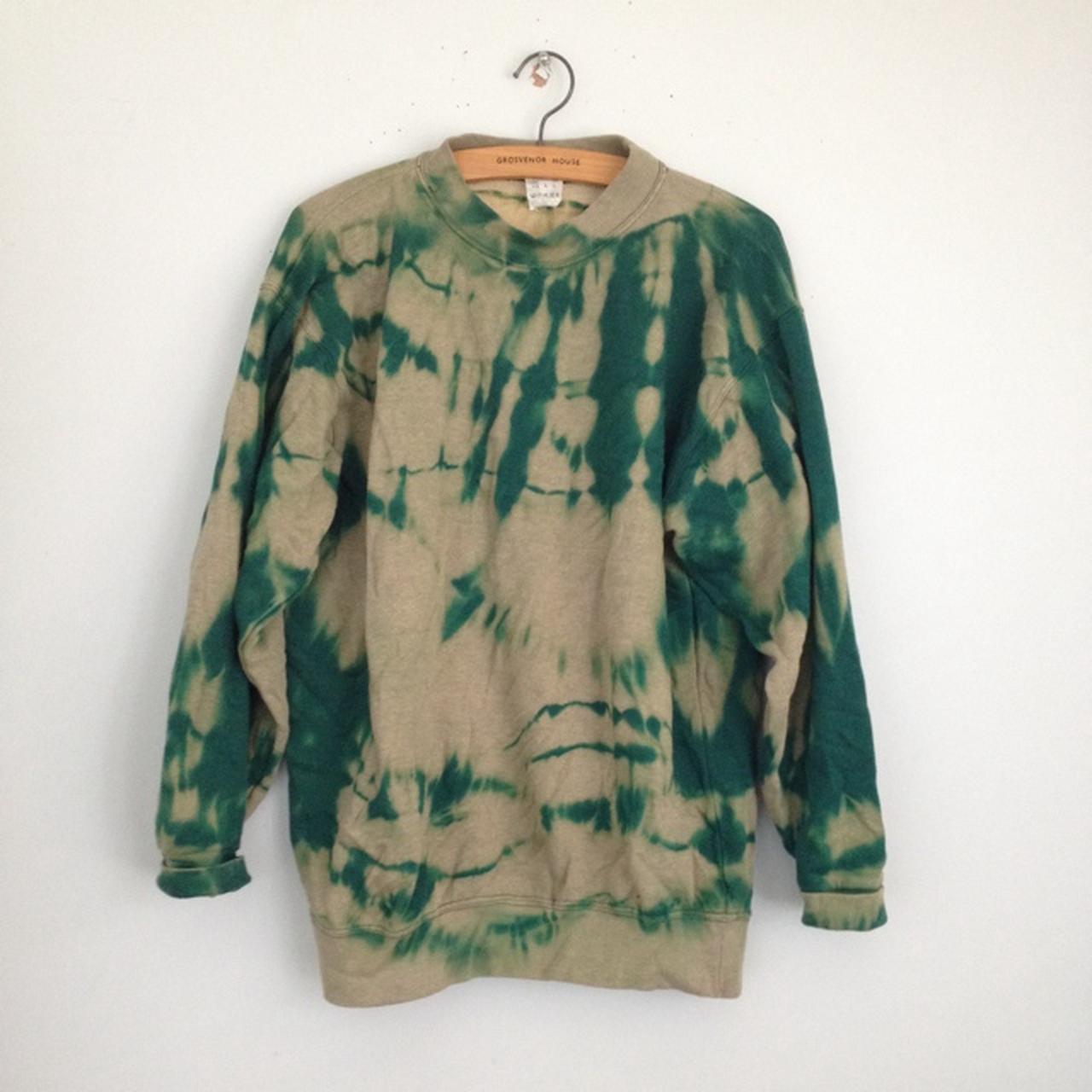 Asos Acid Wash Green Jumper // Men's Size Large //... - Depop