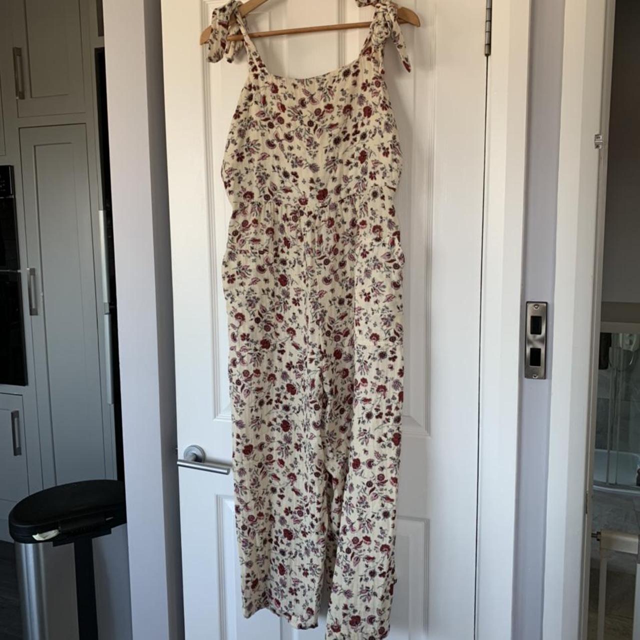 zara soft print jumpsuit