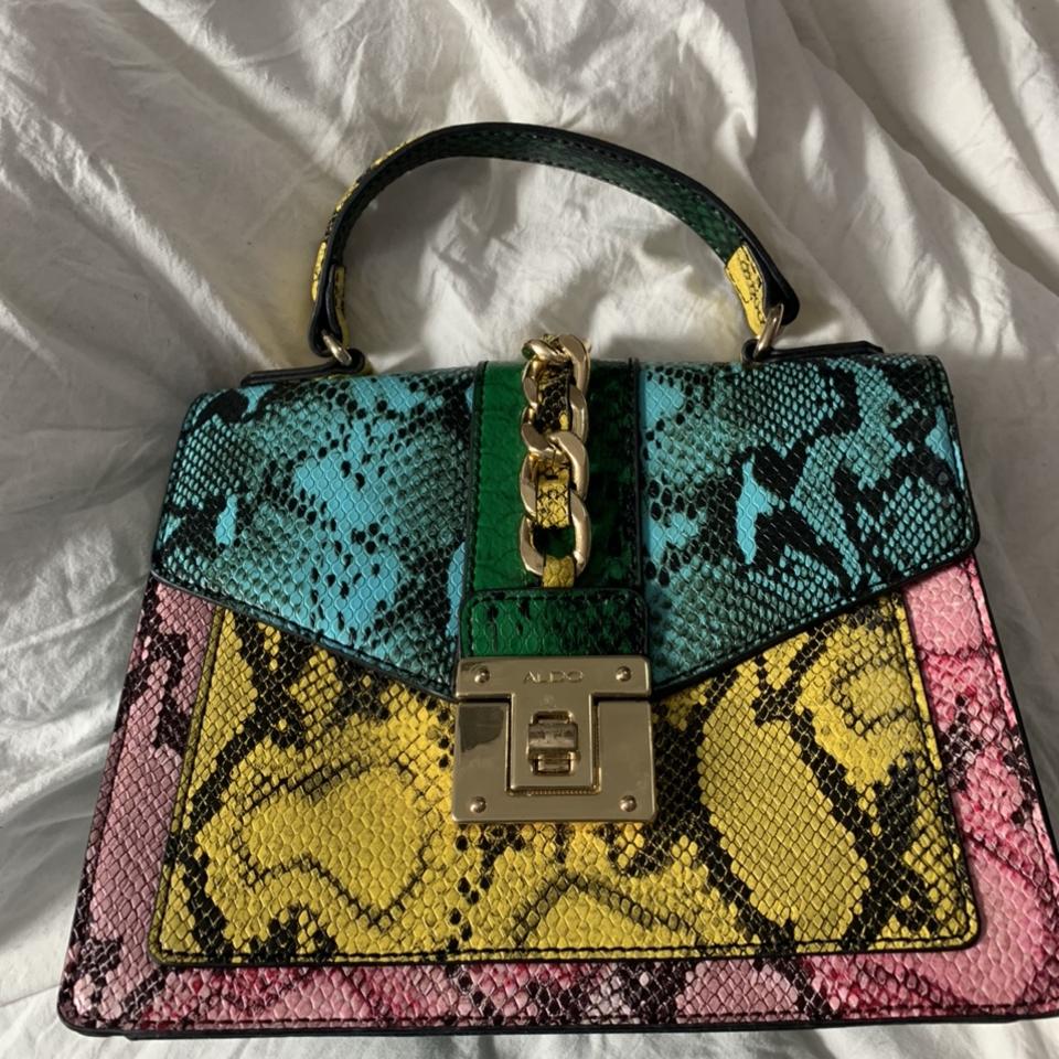 Aldo multicolor snakeskin discount bag