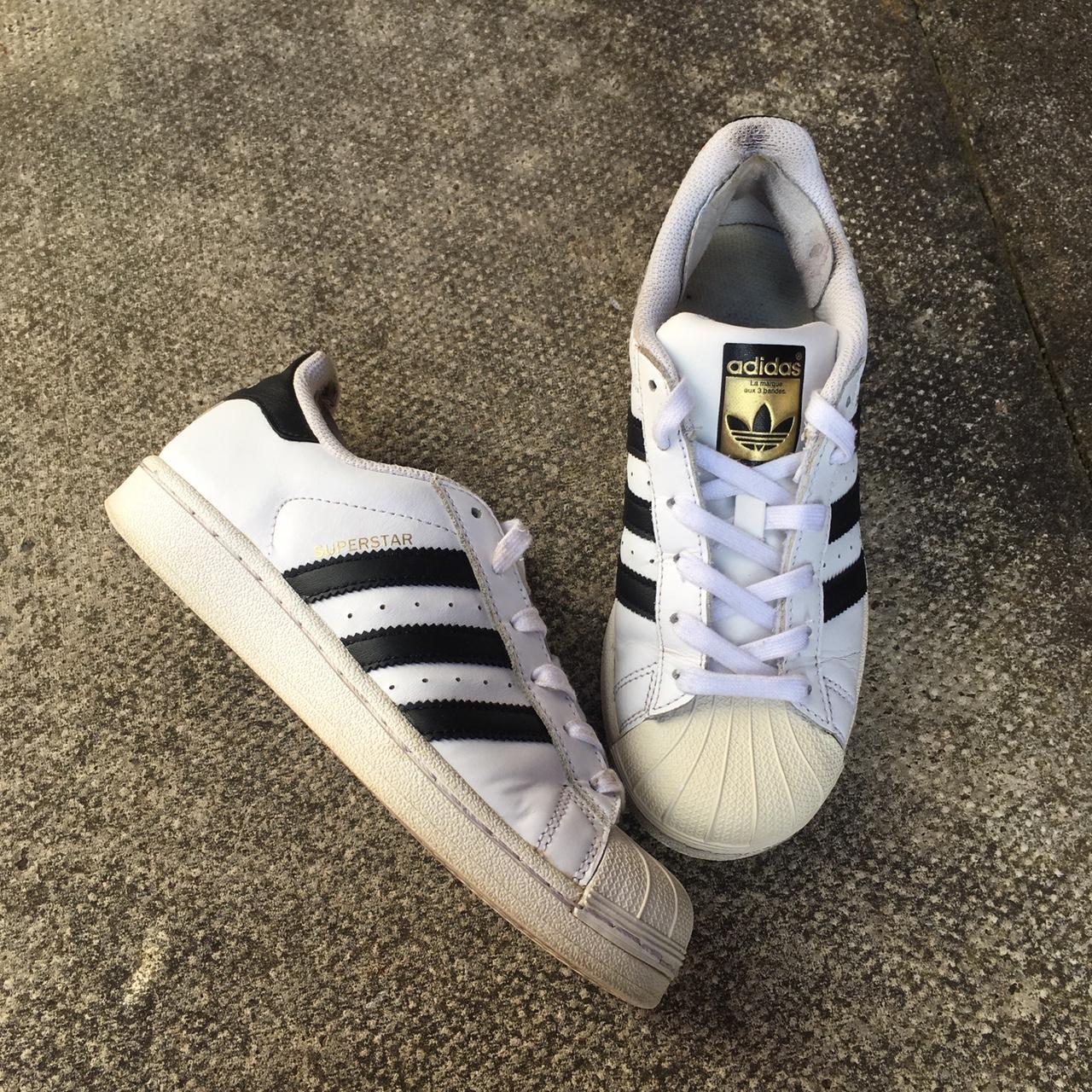 ADIDAS Superstar in White Classic trainers in... - Depop