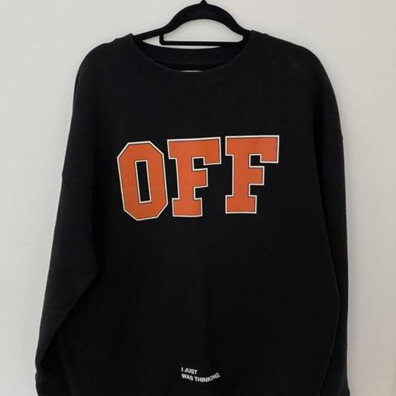 Off white i outlet was just thinking hoodie