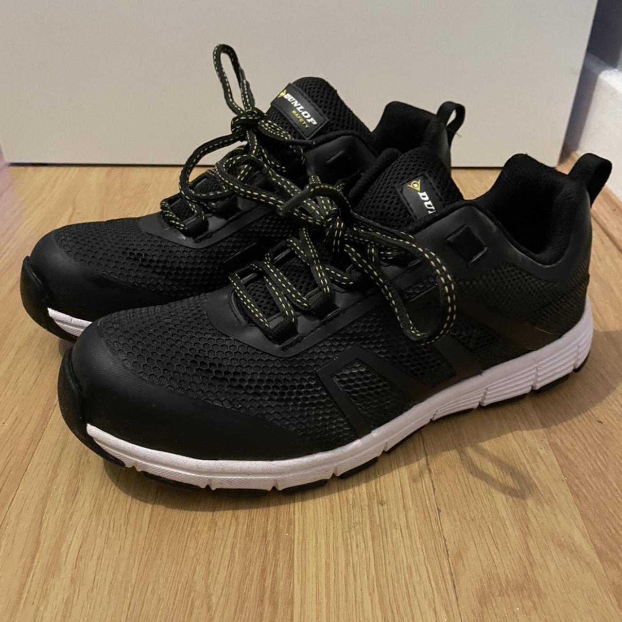 Men’s Dunlop safety steel toe trainers/boots black... - Depop