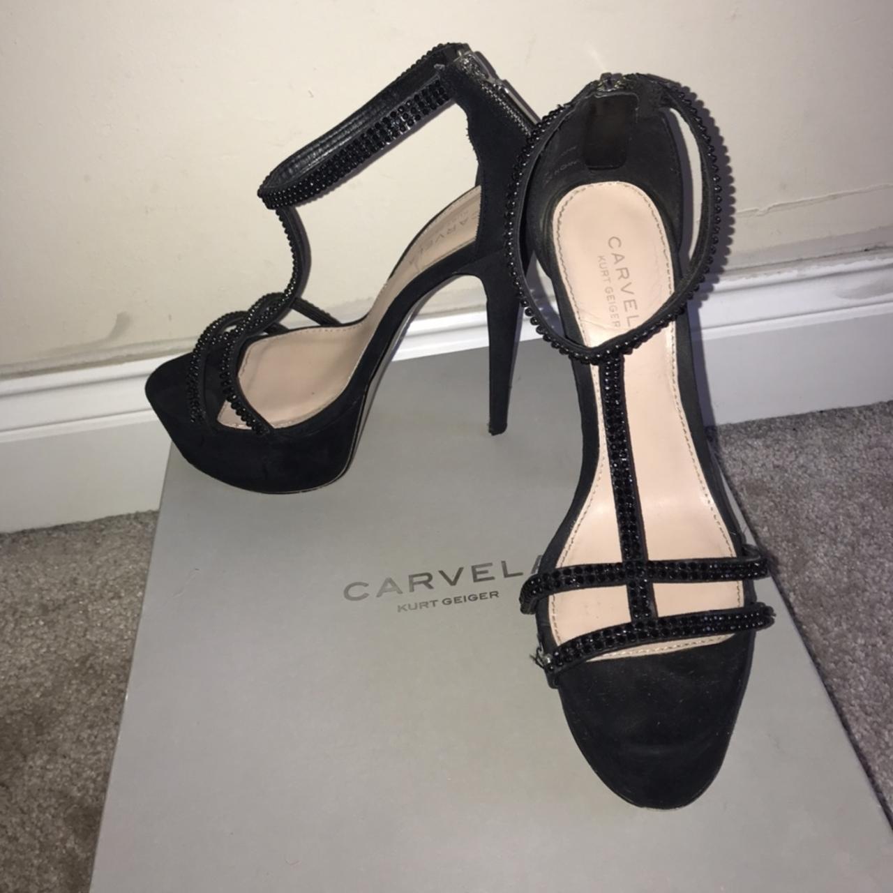 kurt geiger carvela black heels