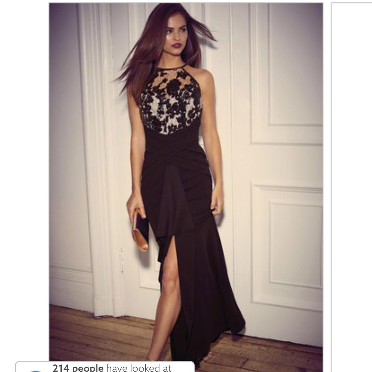 Lipsy London black tie occasion wear maxi dress Depop