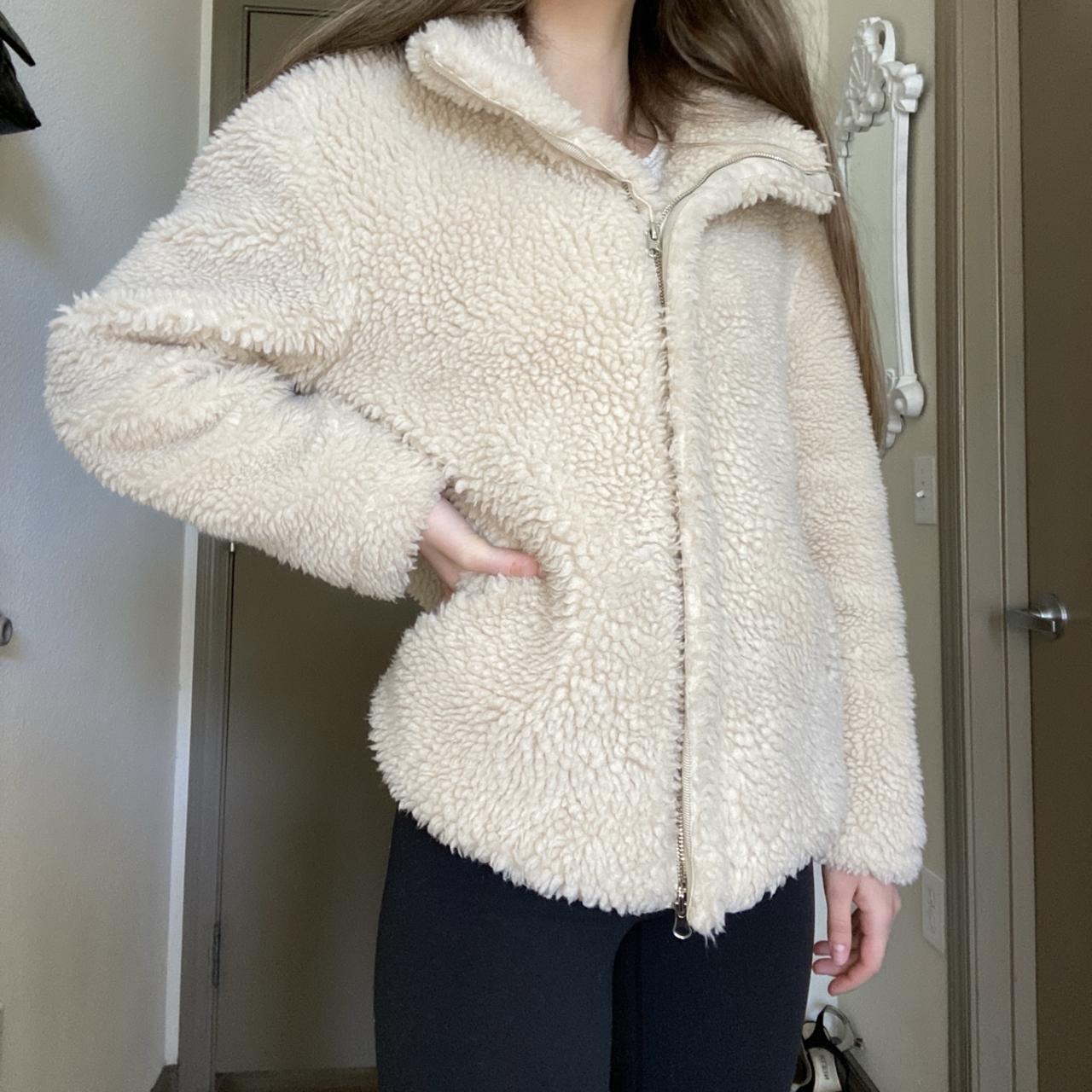 PacSun Women's Tan and Cream Jacket (2)
