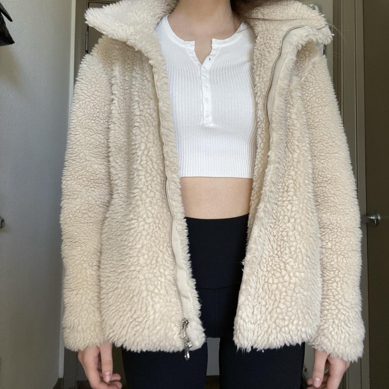 PacSun Women's Tan and Cream Jacket (4)