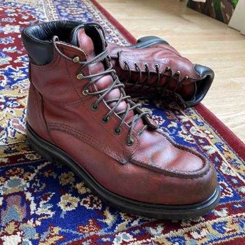 Vintage Red Wing 202 Boots! Beautiful burgundy/brown - Depop