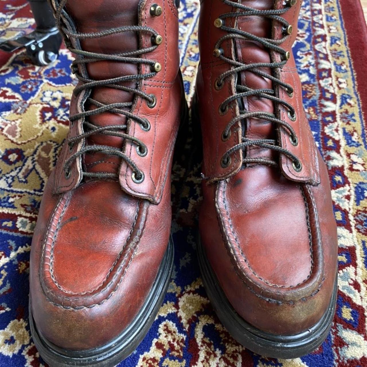 Vintage Red Wing 202 Boots! Beautiful burgundy/brown - Depop