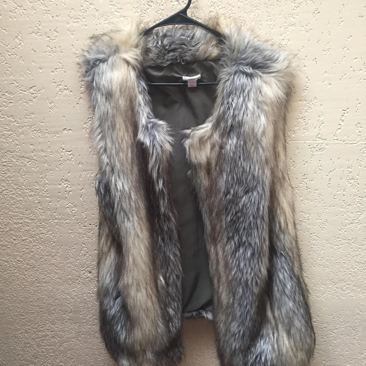 Womens fur 2024 vest target