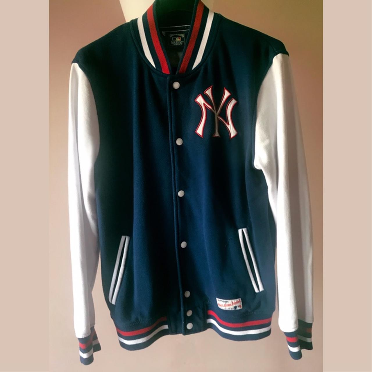 Giacca Felpa NY , COOPERSTOWN Majestic Athletic con