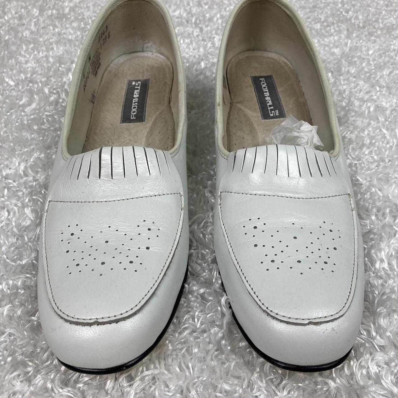 Vintage white loafers! By the brand... - Depop