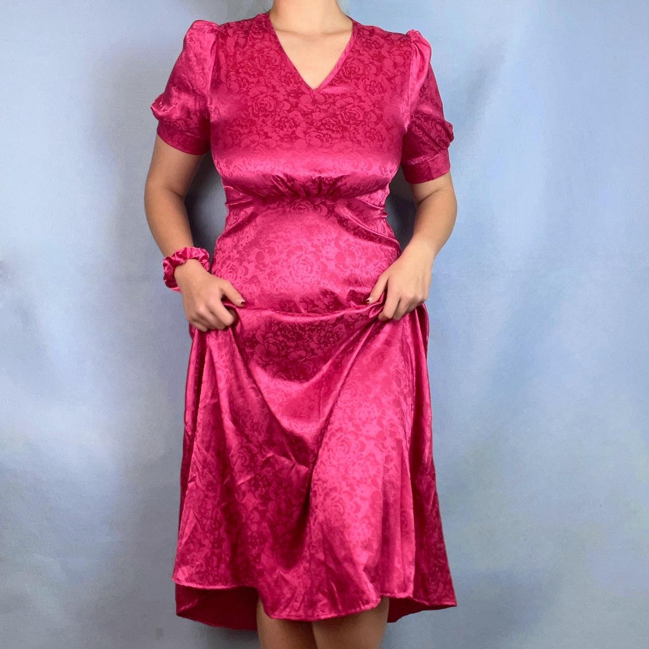 American Vintage Women's Pink Dress | Depop