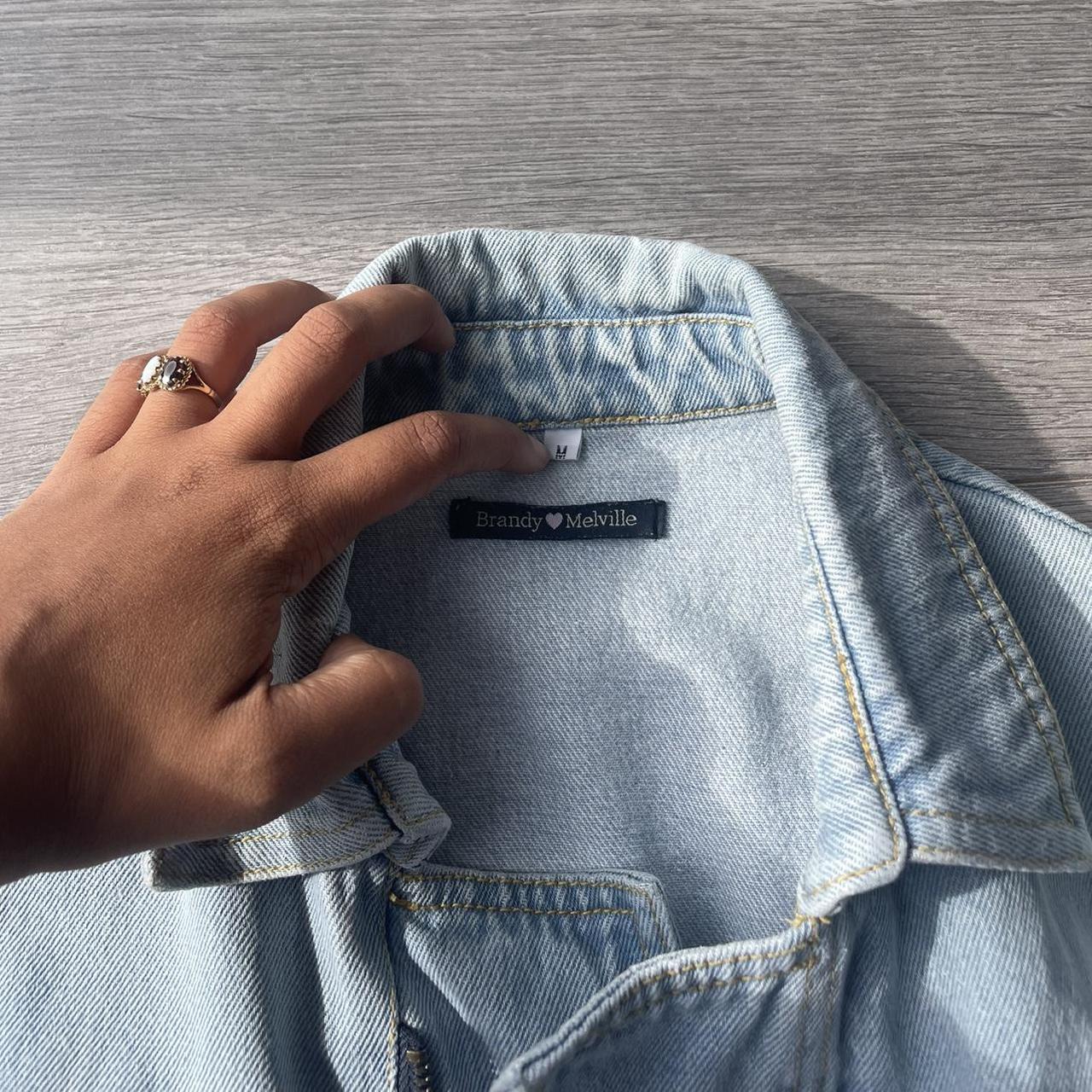 Brandy Melville Women's Blue Coat Depop