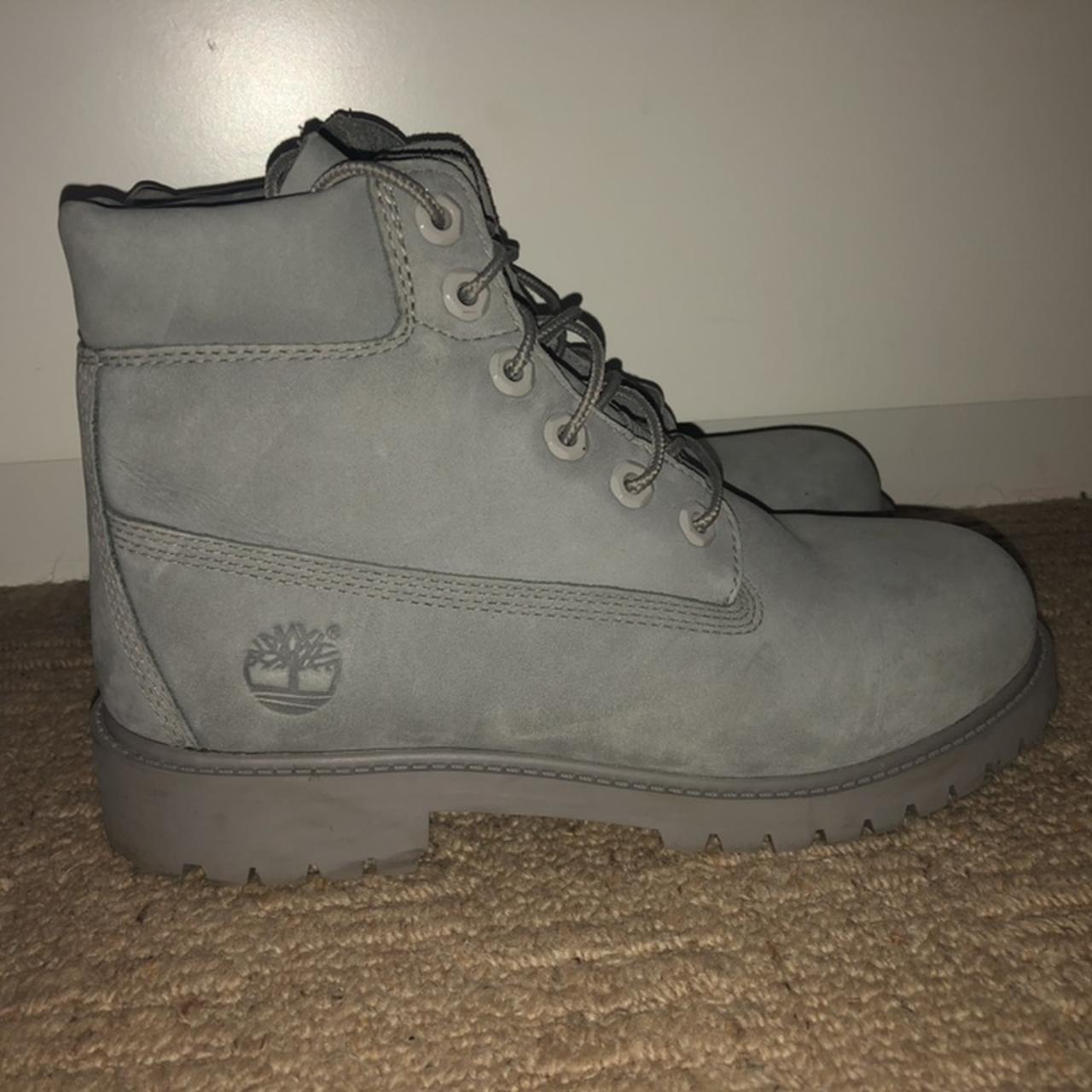 grey timberland boots size 5