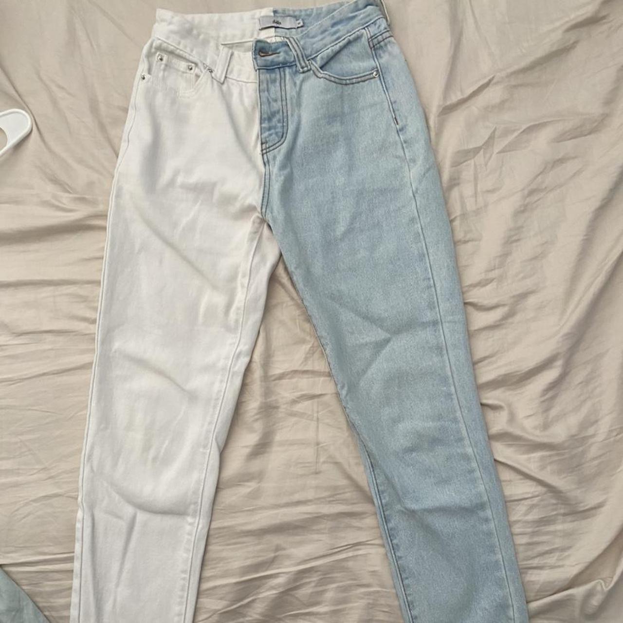 White best sale toned jeans