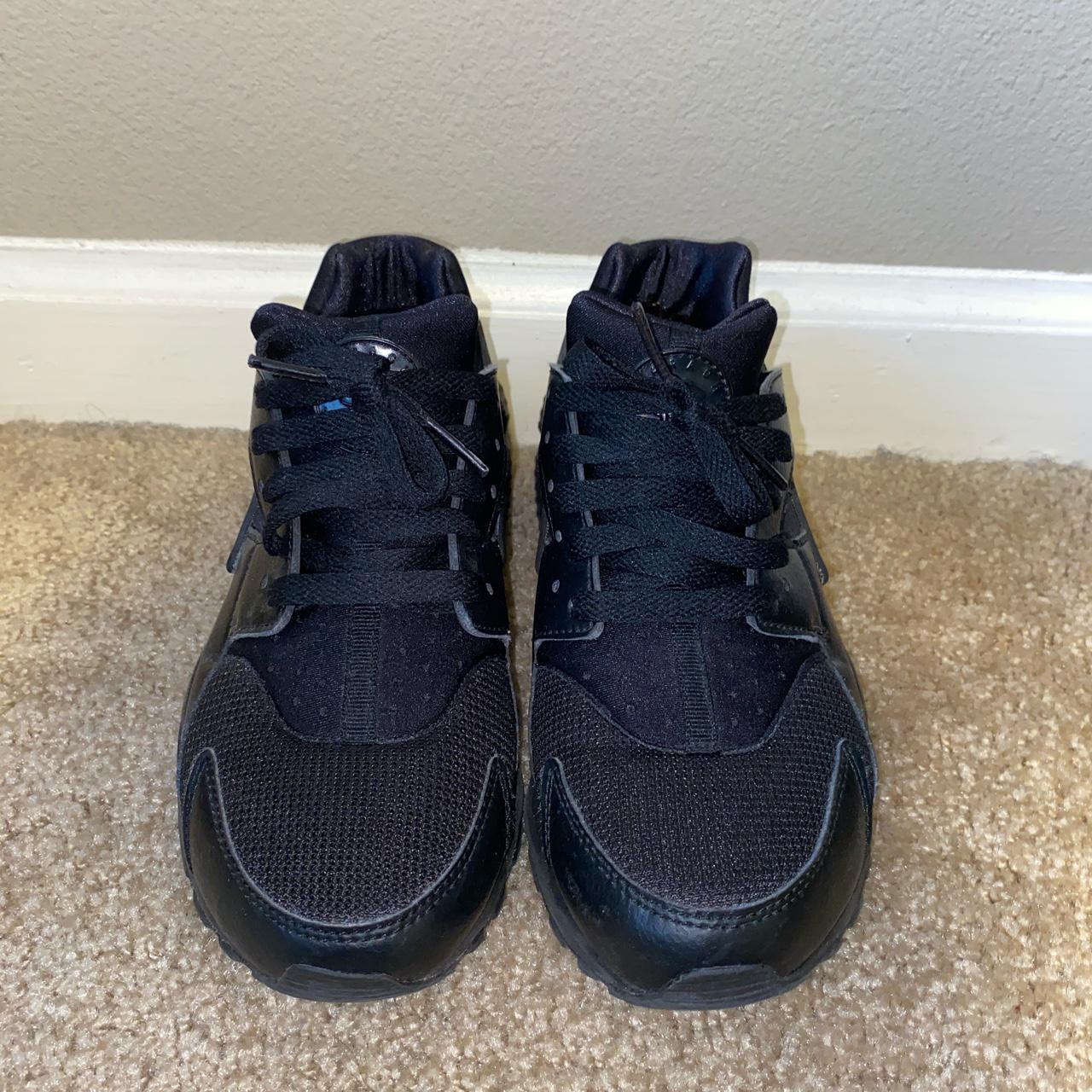 All black Nike huarache Lightly worn grade. Depop