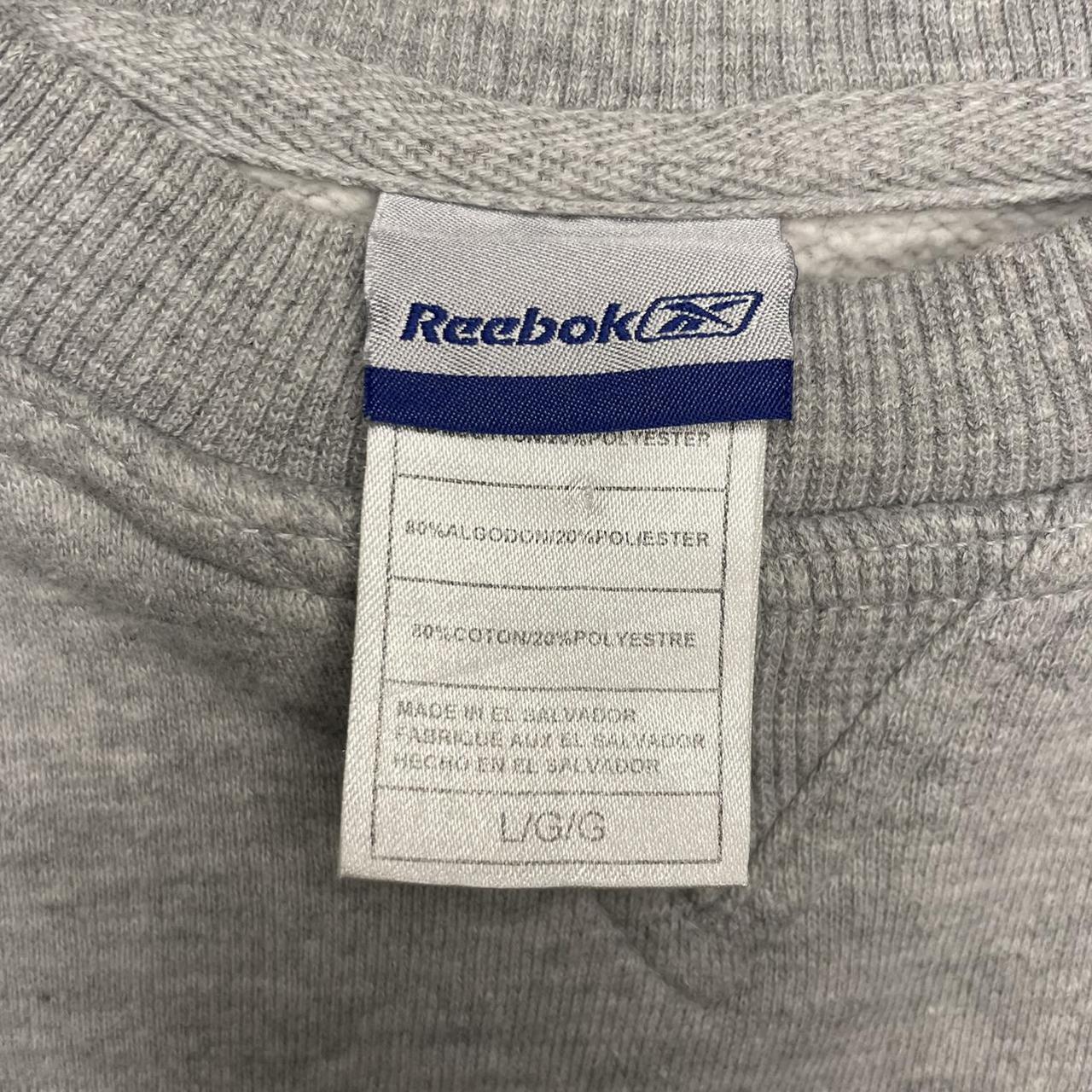 Reebok Women's Grey and Navy Sweatshirt (4)