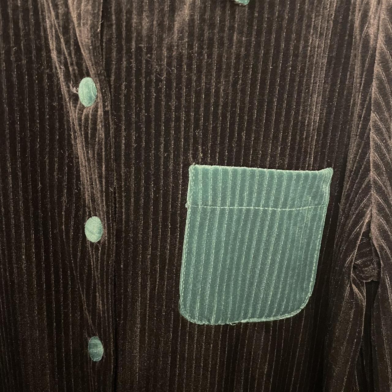 Product Image 3 - Vintage Green/Black Velour Button Up