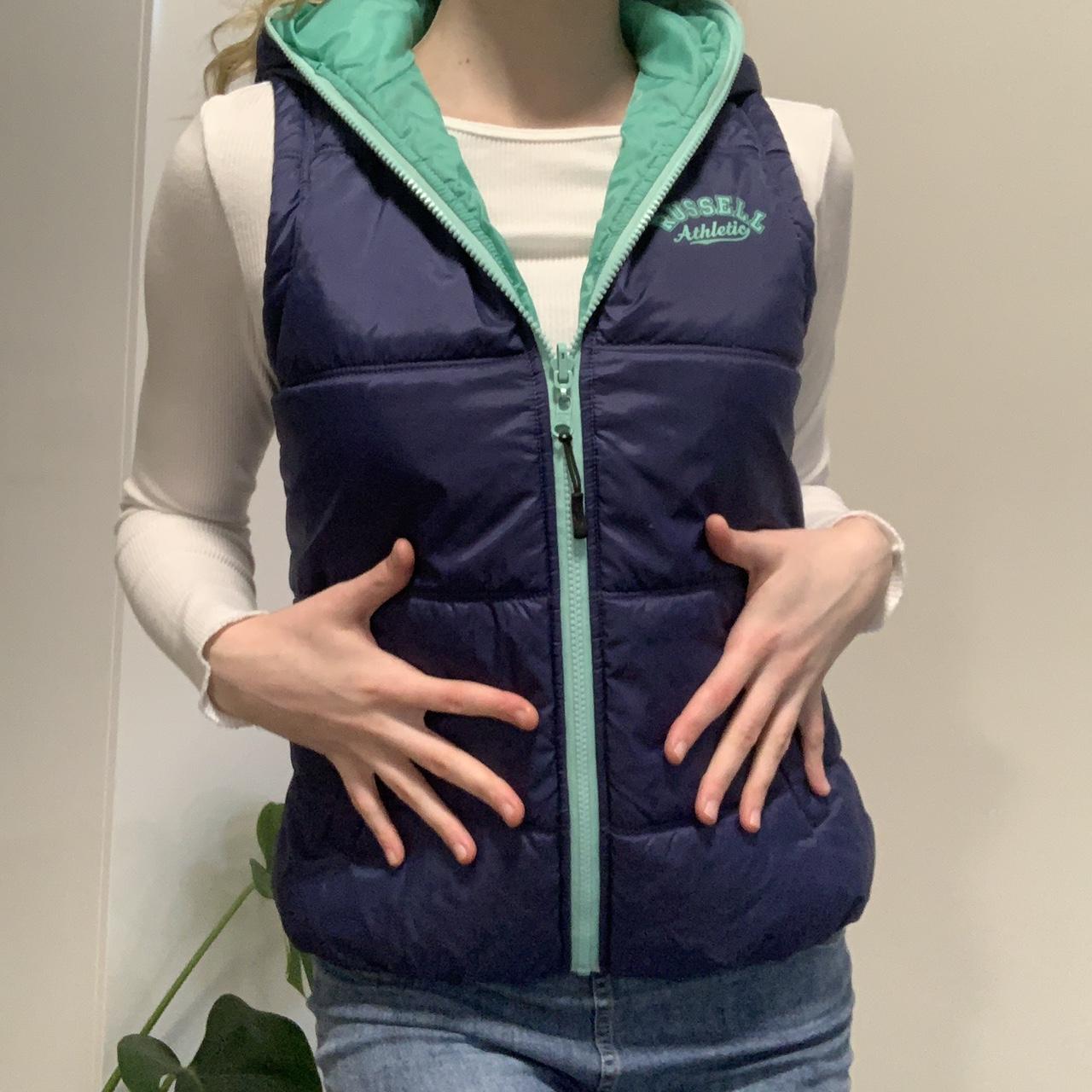 cutest Y2K Russell Athletic puffer vest please dm... Depop