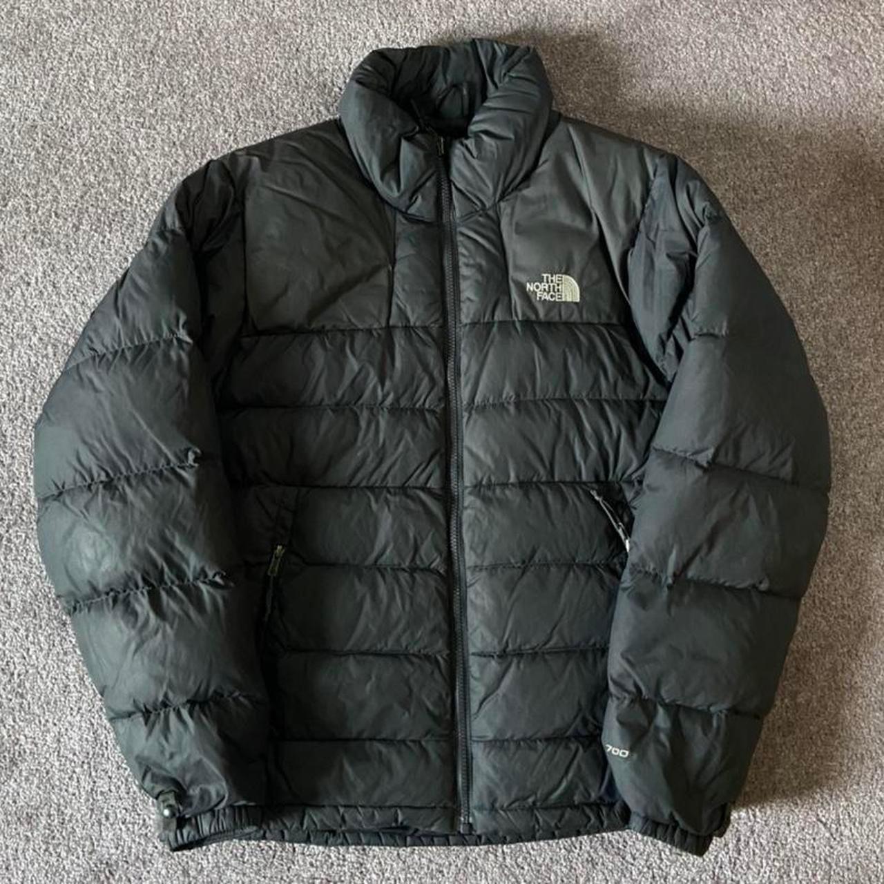 Men’s The North Face Puffer Jacket Black / Grey... - Depop