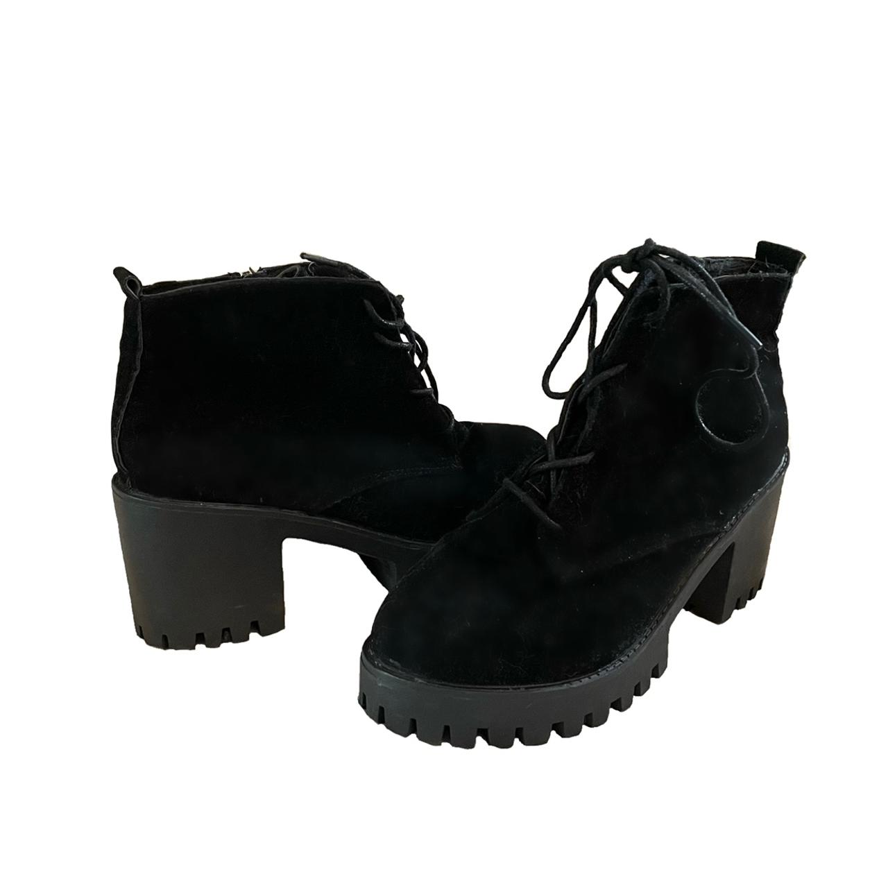 cute black platform boots